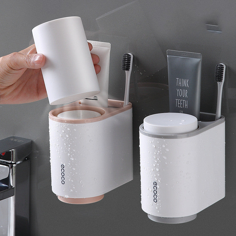Wall-Mounted Toothbrushing Cup