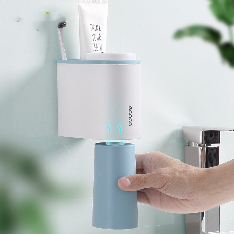 Wall-Mounted Toothbrushing Cup