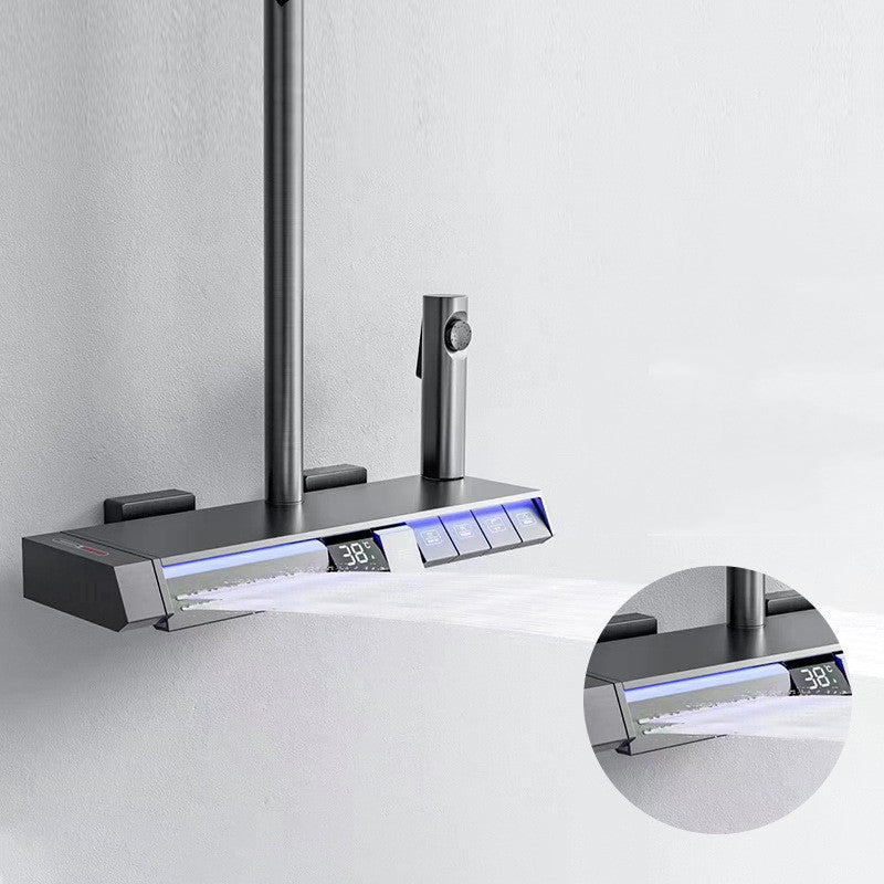 Ambient Glow Digital Thermostatic Shower Set