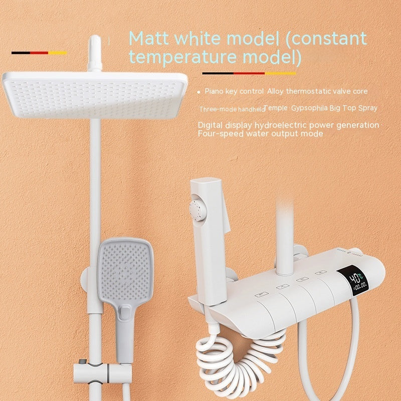 Copper Touch Digital Display Shower Set