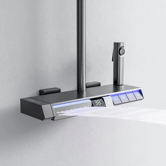 Ambient Glow Digital Thermostatic Shower Set